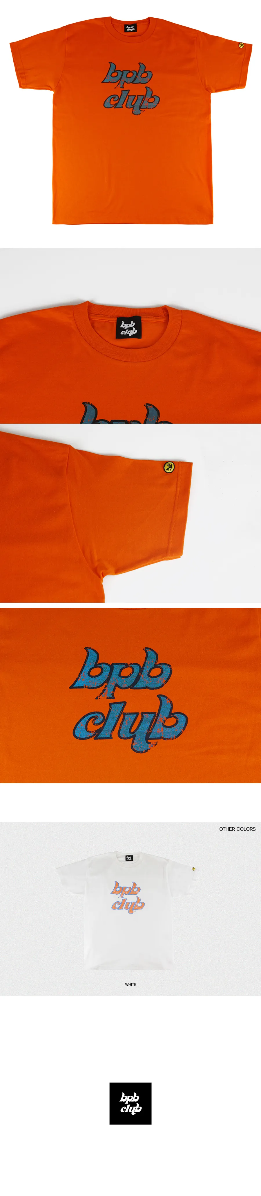 *bpbclub*BPBCLUBロゴプリンティングTシャツ(オレンジ) | 詳細画像7