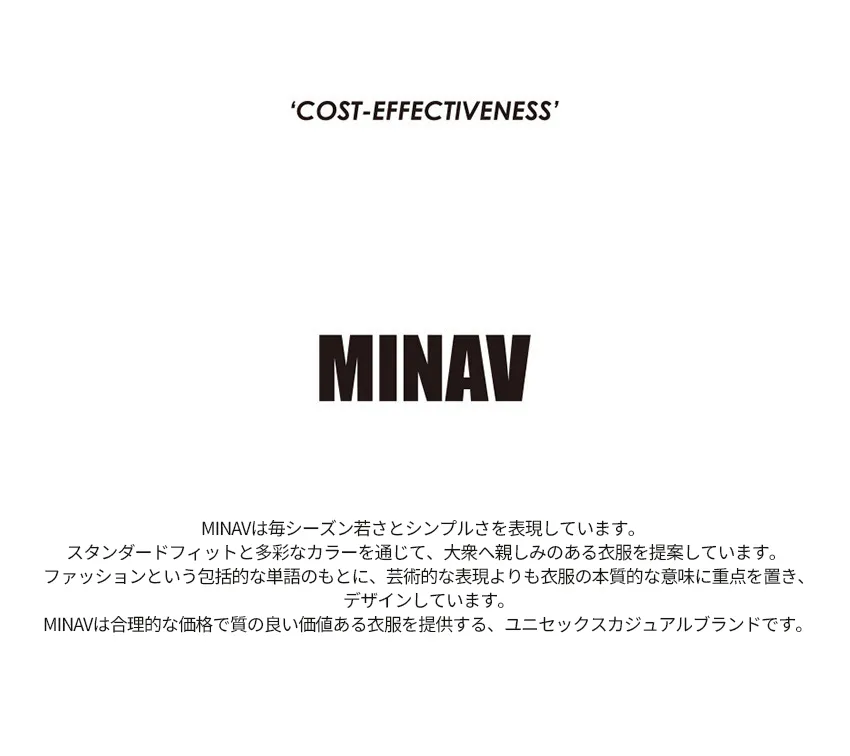 *MINAV*ユニセックスベーシックストライプシャツ(ホワイト) | 詳細画像2