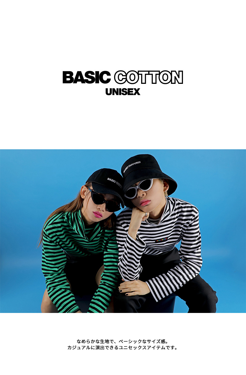 *BASIC COTTON*フロントレタリングキャップ(ブラック) | 詳細画像2