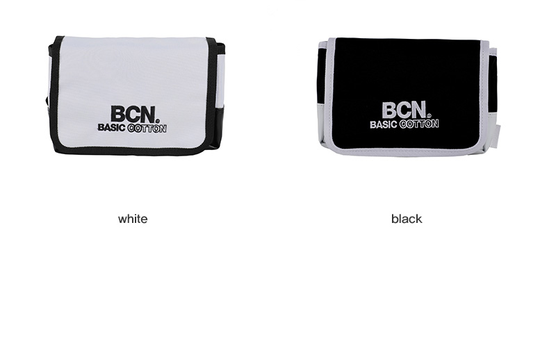 *BASIC COTTON*BCNロゴフラップバッグ(ブラック) | 詳細画像6