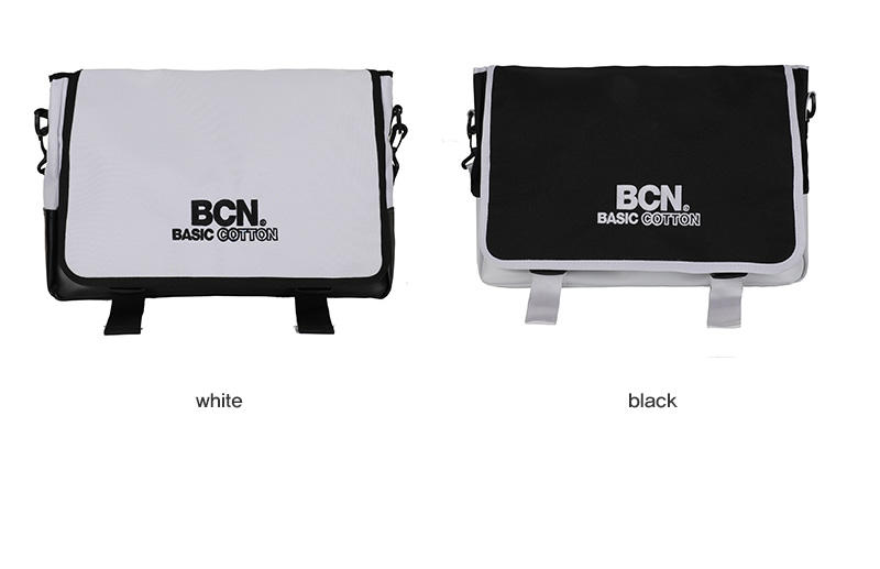 *BASIC COTTON*BCNロゴメッセンジャーバッグ(ホワイト) | 詳細画像6
