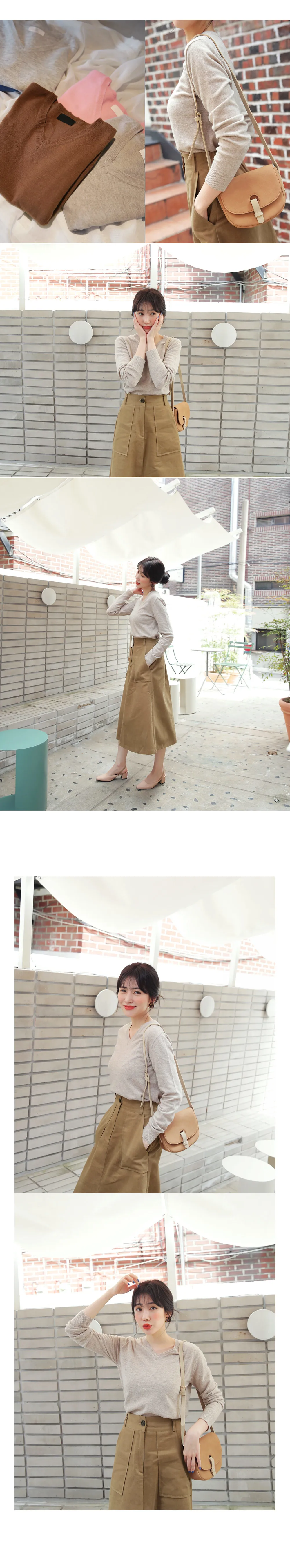 ビッグポケットAラインスカート・全3色 | DHOLIC | 詳細画像4