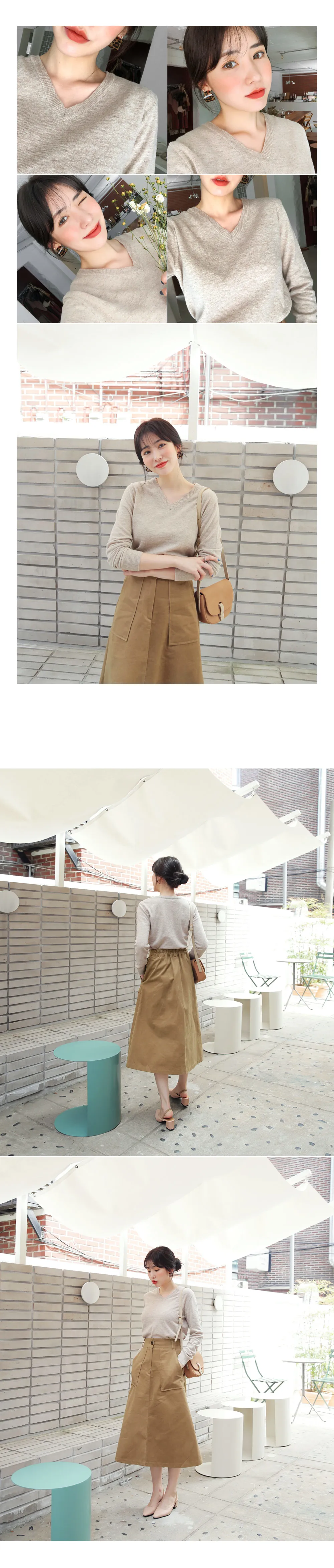 ビッグポケットAラインスカート・全3色 | DHOLIC | 詳細画像6