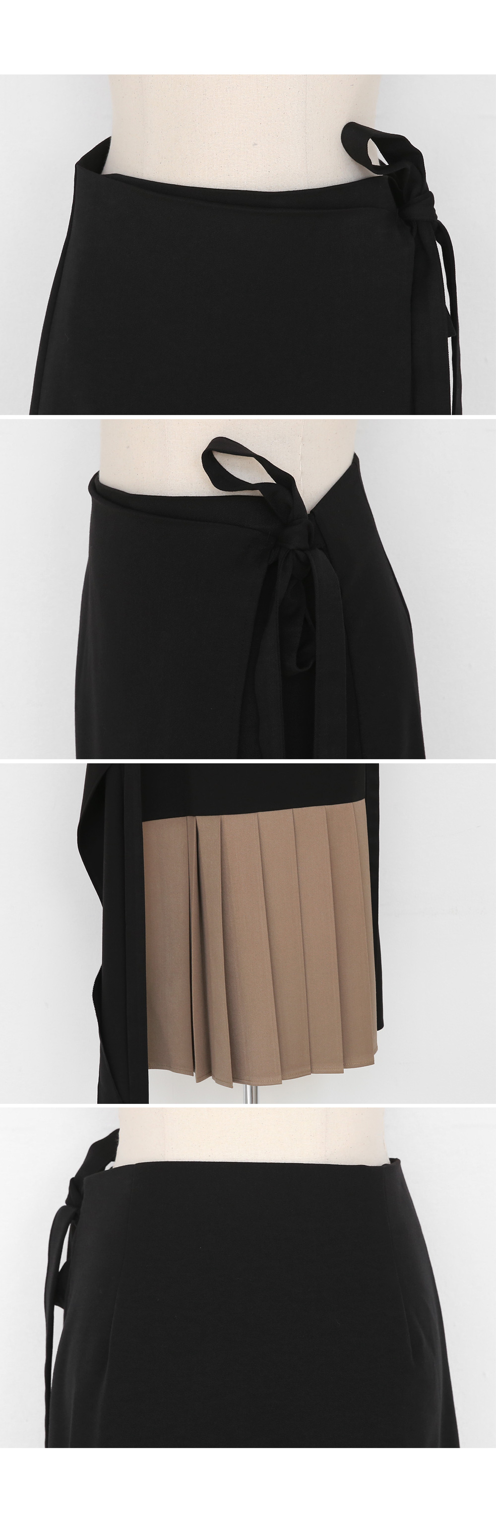 サイドプリーツラップスカート・全2色 | DHOLIC PLUS | 詳細画像13