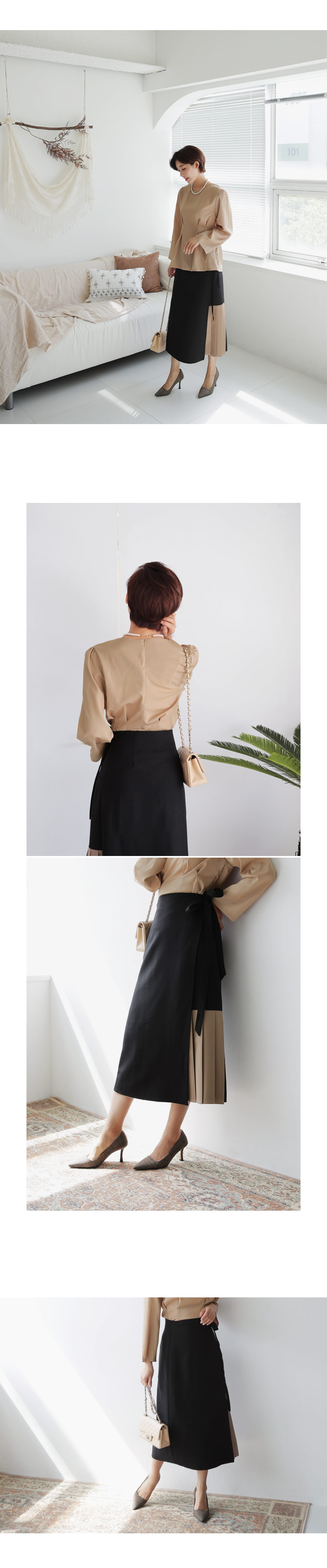 サイドプリーツラップスカート・全2色 | DHOLIC PLUS | 詳細画像6