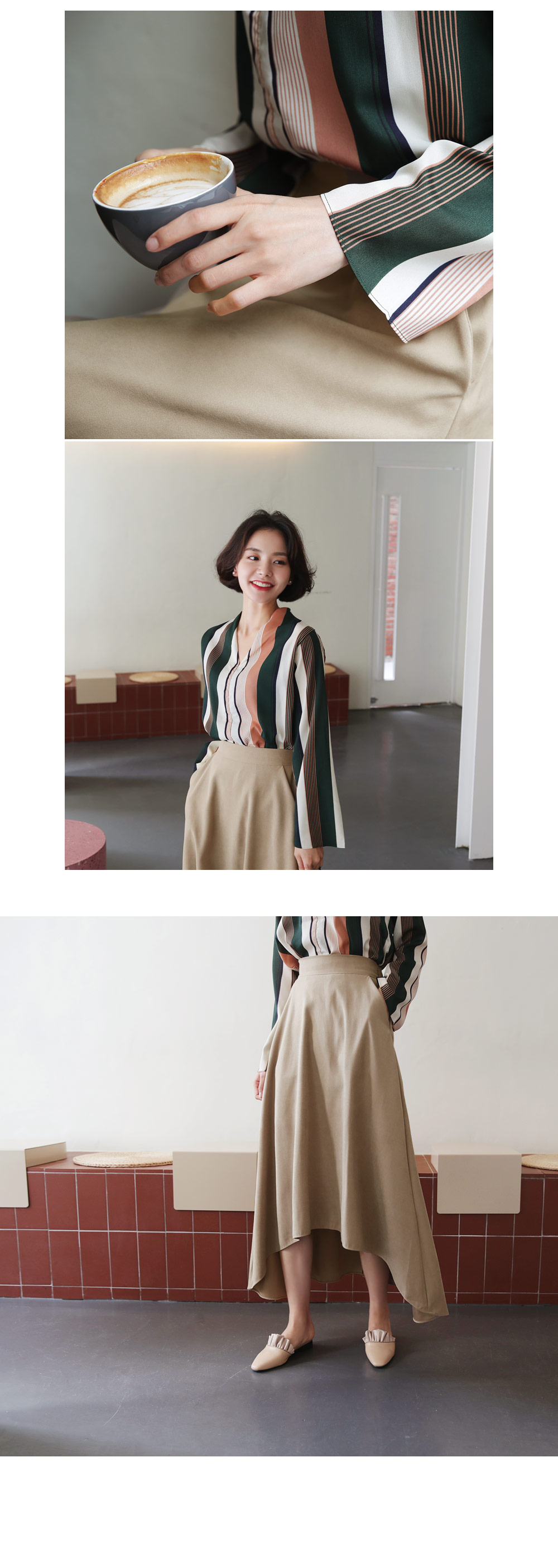 アンバランスAラインスカート・全3色 | DHOLIC PLUS | 詳細画像5