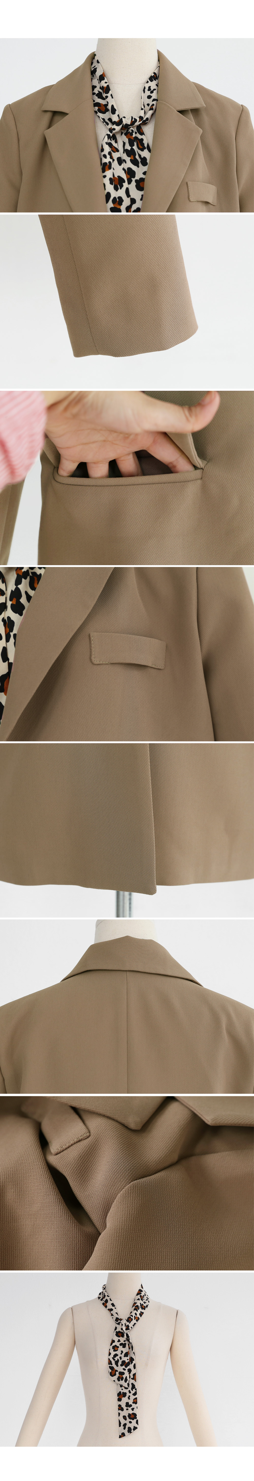 レオパードスカーフSETジャケット・全2色 | DHOLIC | 詳細画像9