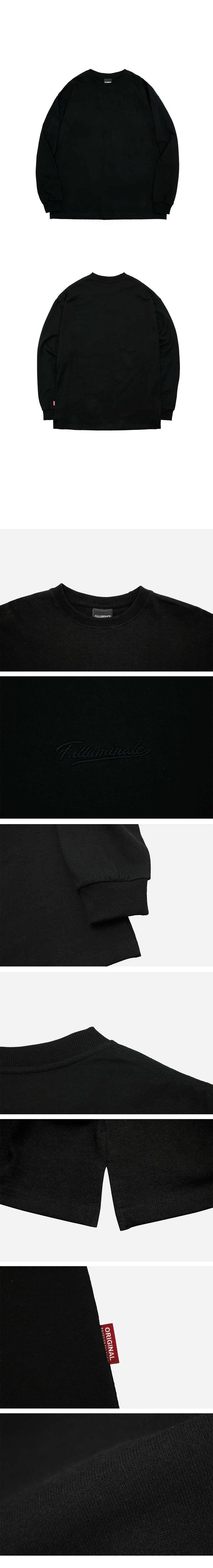 *F.ILLUMINATE*ユニセックスオーバーフィットロゴTシャツ(ブラック) | 詳細画像6