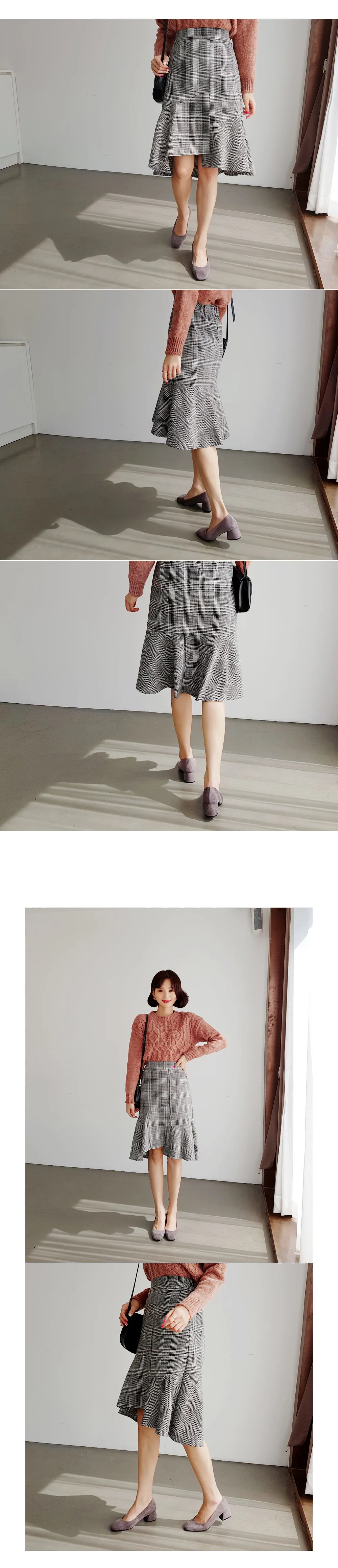 チェックラッフルヘムスカート・全2色 | DHOLIC | 詳細画像2