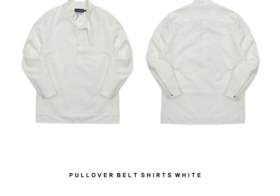 *TRIP LE SENS*ベルティッドネックシャツ(ホワイト) | 詳細画像4