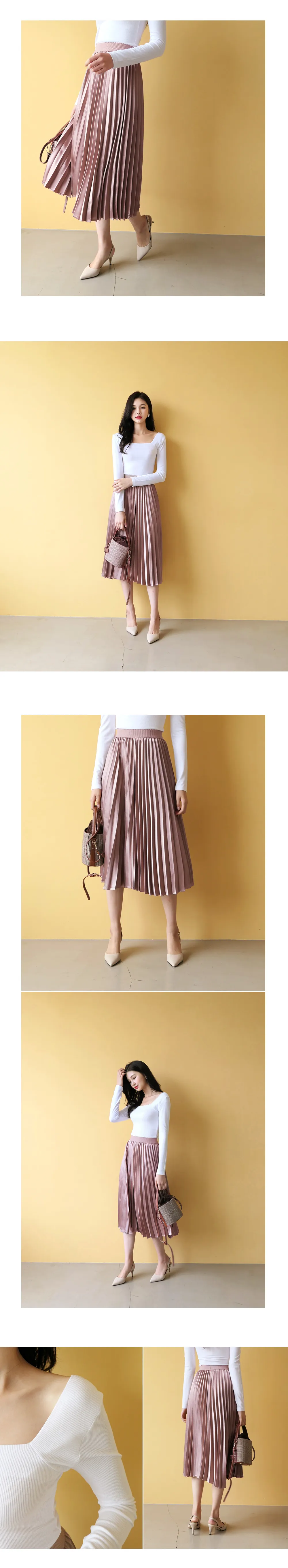 プリーツグロッシースカート・全3色 | DHOLIC | 詳細画像9