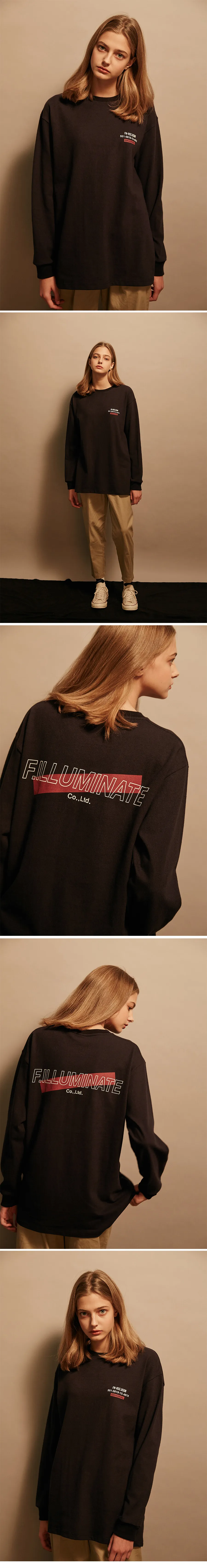 *F.ILLUMINATE*ユニセックステープロゴTシャツ(ネイビー) | 詳細画像4