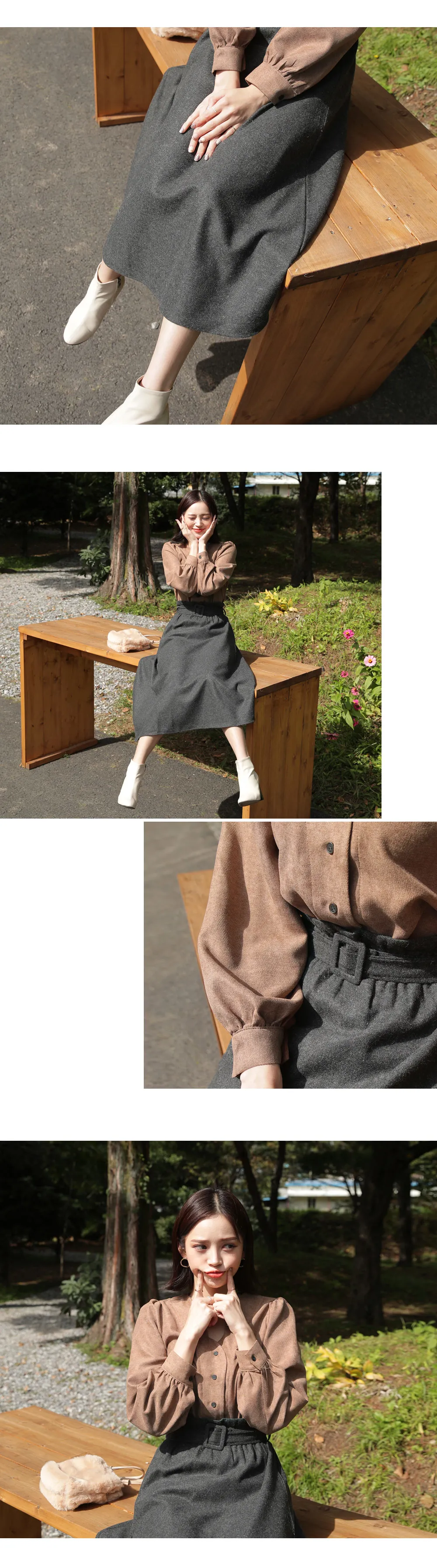 ベルトSETフレアロングスカート・全2色 | DHOLIC | 詳細画像7