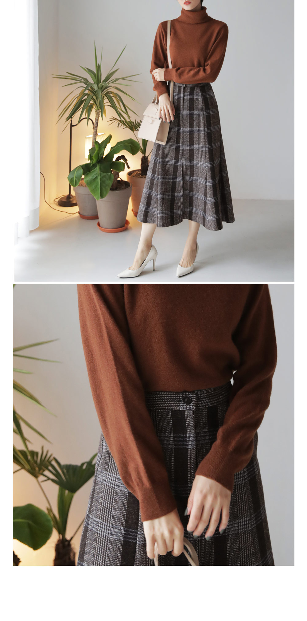 スリットチェックAラインスカート・全2色 | DHOLIC PLUS | 詳細画像18