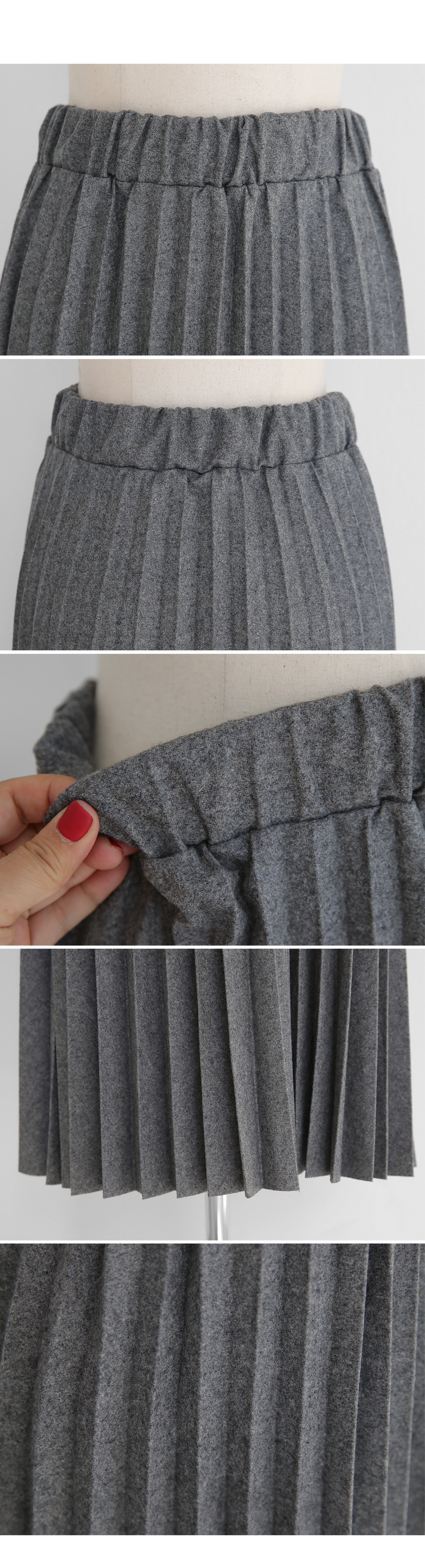ウール混プリーツスカート・全3色 | DHOLIC PLUS | 詳細画像9