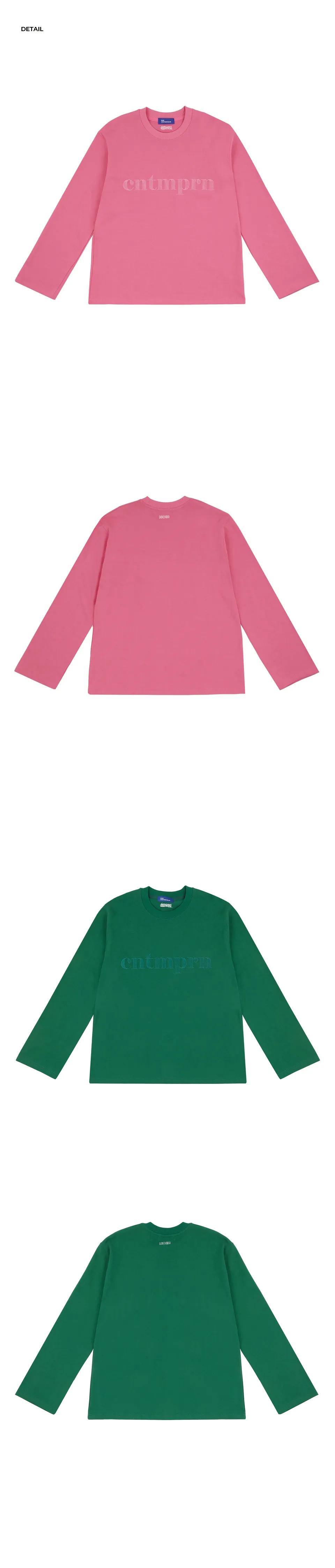 *NOIR*エンボスロゴTシャツ(ピンク/グリーン) | 詳細画像8