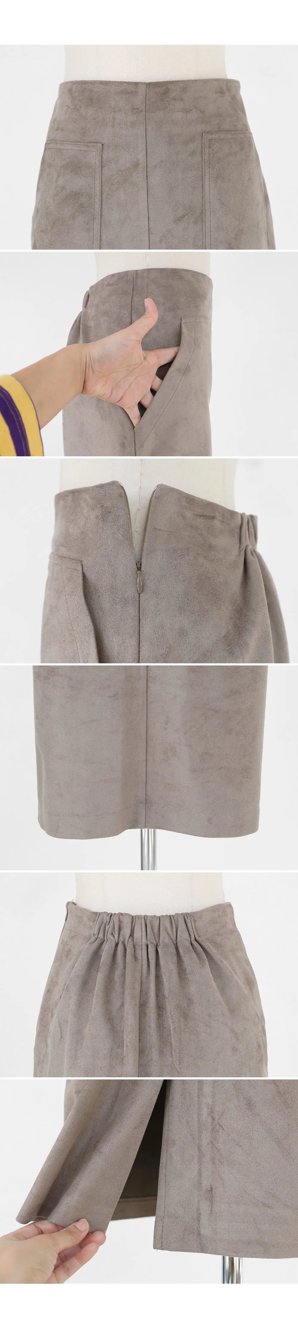 スエード調ポケットスカート・全3色 | DHOLIC | 詳細画像10