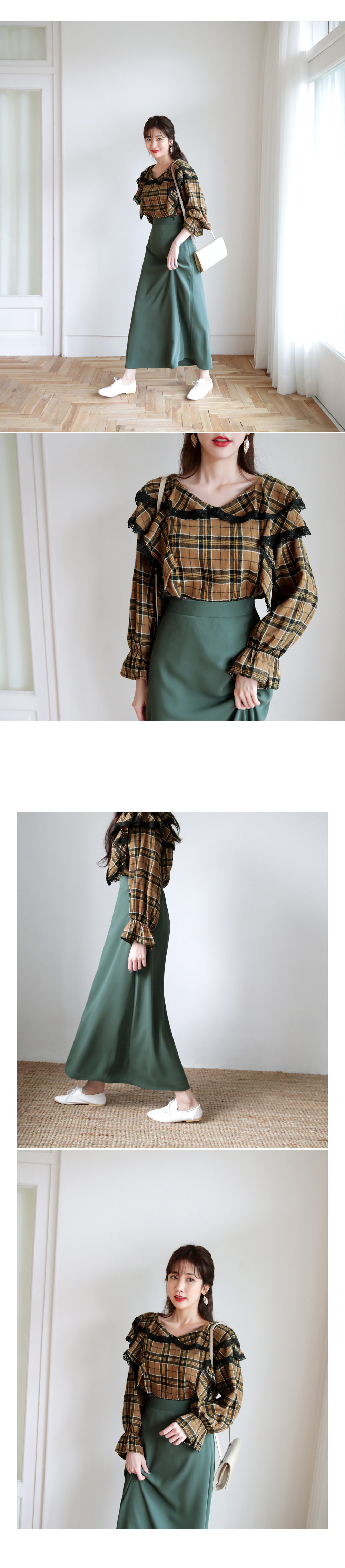 シフォンAラインロングスカート・全3色 | DHOLIC | 詳細画像2