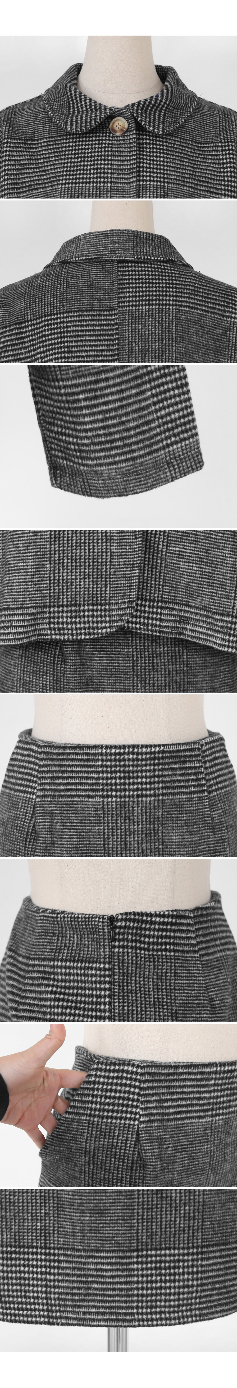 グレンチェックジャケット&スカートSET・全1色 | DHOLIC | 詳細画像11