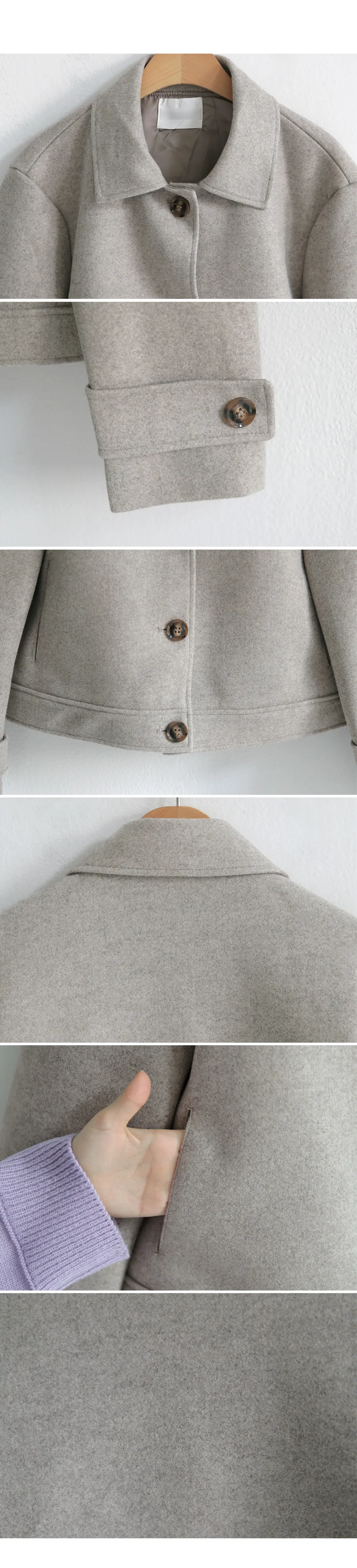 ウール混ショートジャケット・全2色 | DHOLIC PLUS | 詳細画像12