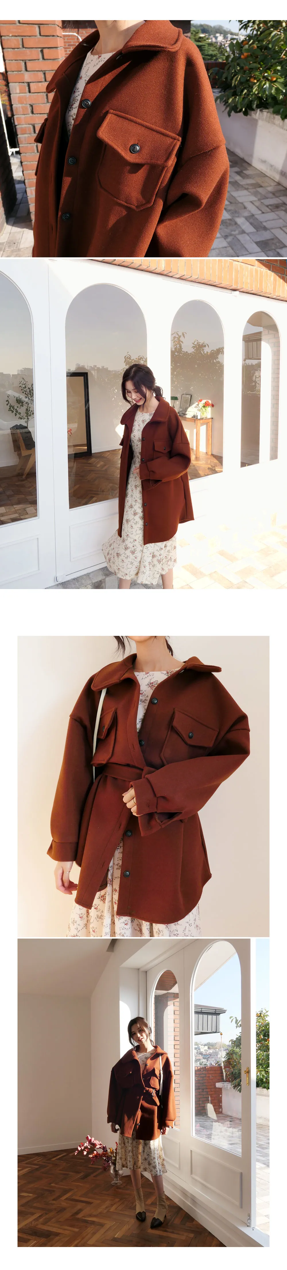 ベルトSETオーバーシャツジャケット・全3色 | DHOLIC | 詳細画像8