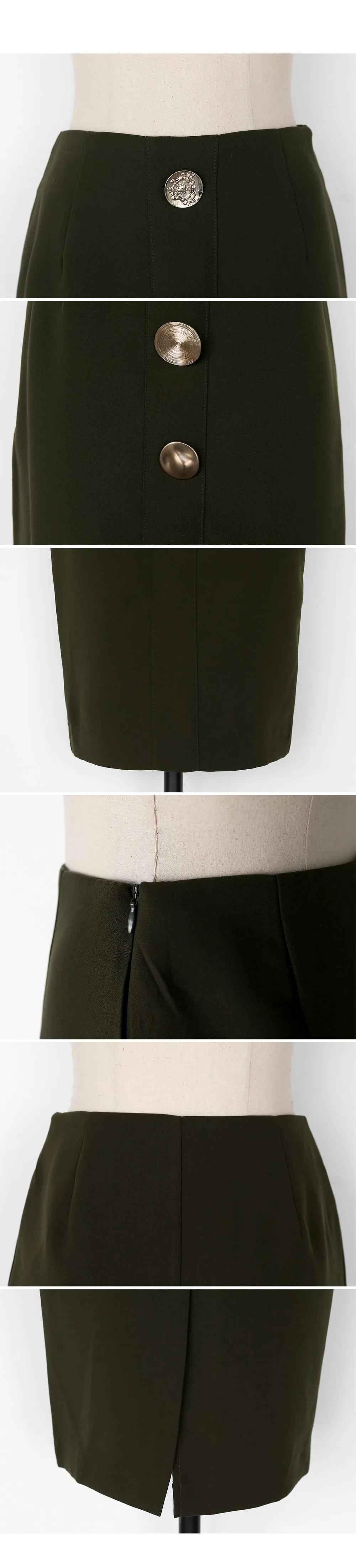 マルチゴールドボタンスカート・全3色 | DHOLIC PLUS | 詳細画像15