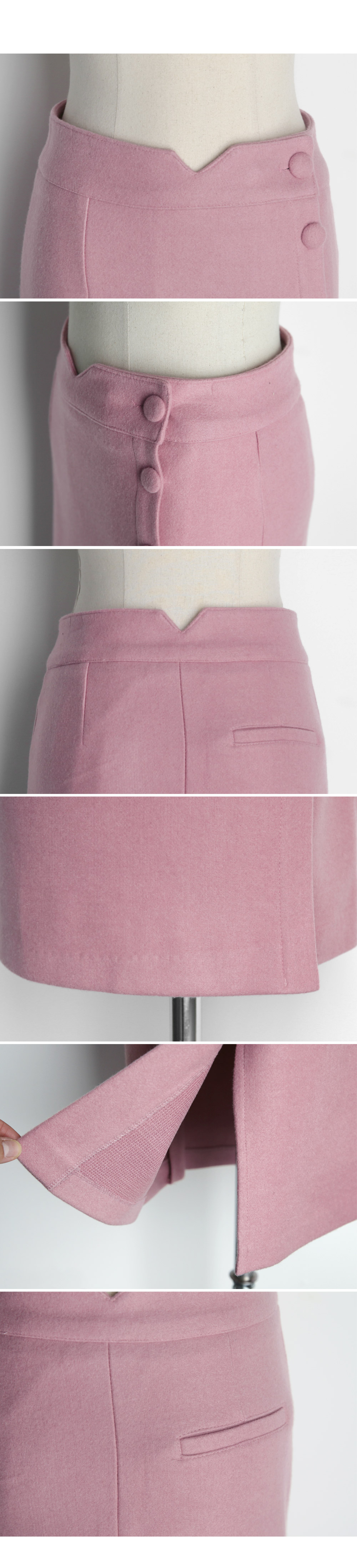 Vカットくるみボタンスカート・全3色 | DHOLIC PLUS | 詳細画像12