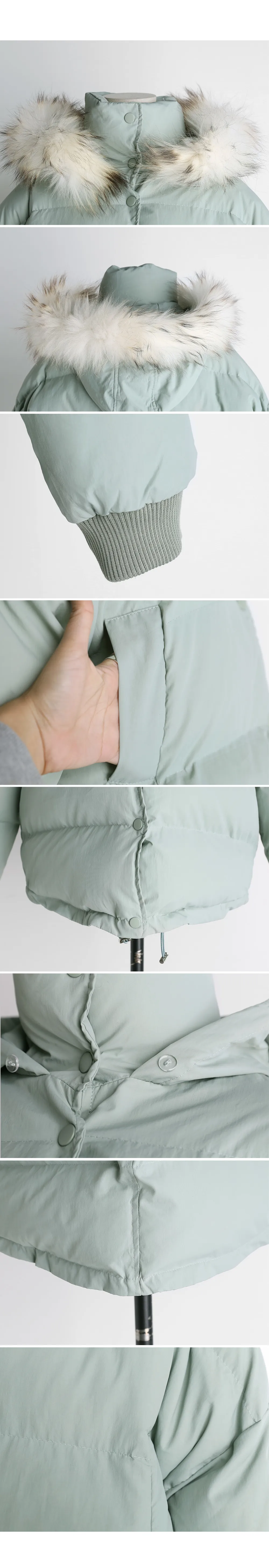 ファーフード中綿ショートジャケット・全3色 | DHOLIC | 詳細画像8