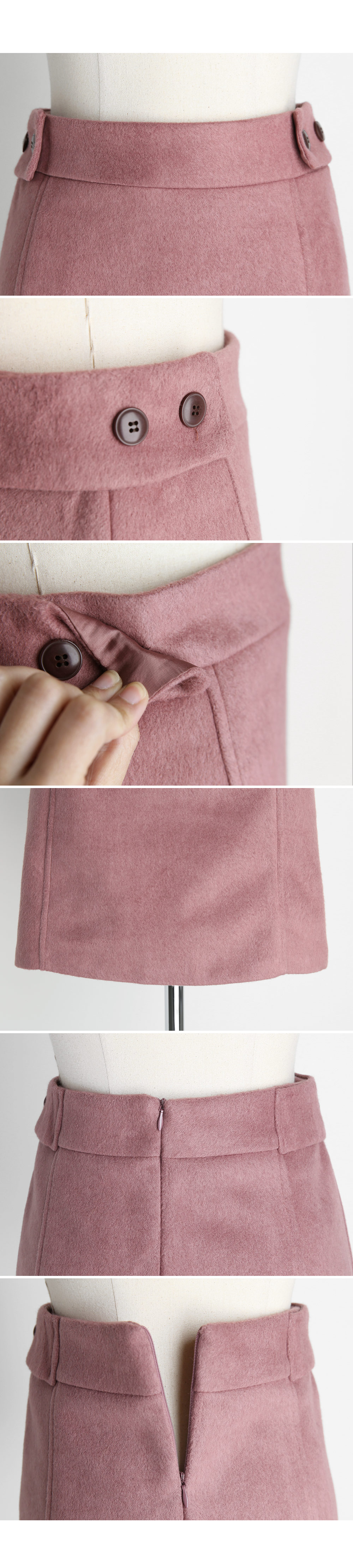 サイドボタンAラインスカート・全3色 | DHOLIC | 詳細画像14