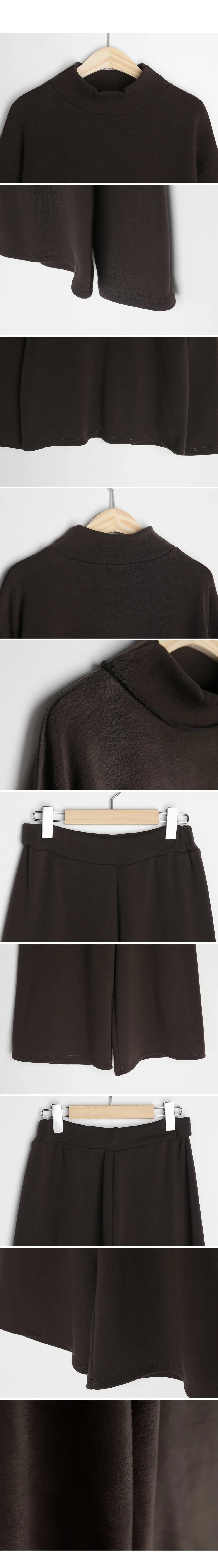 裏起毛ハーフネックTシャツ&ワイドパンツSET・全2色 | DHOLIC PLUS | 詳細画像16