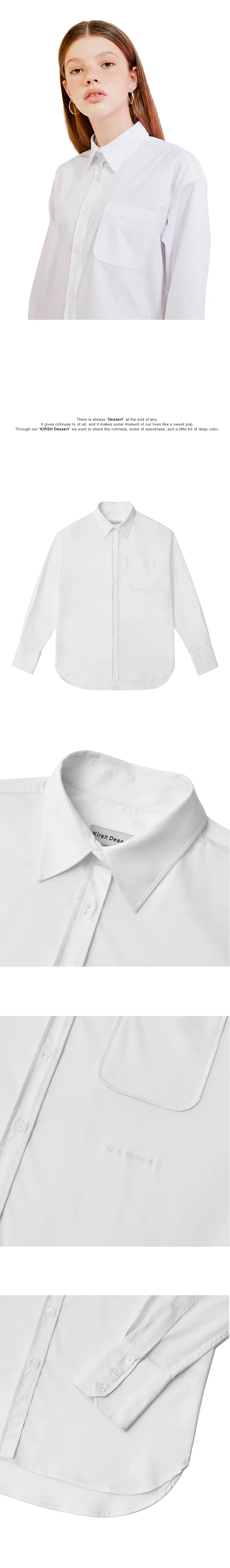 *KIRSH*ロゴチェックシャツ(ホワイト) | 詳細画像4
