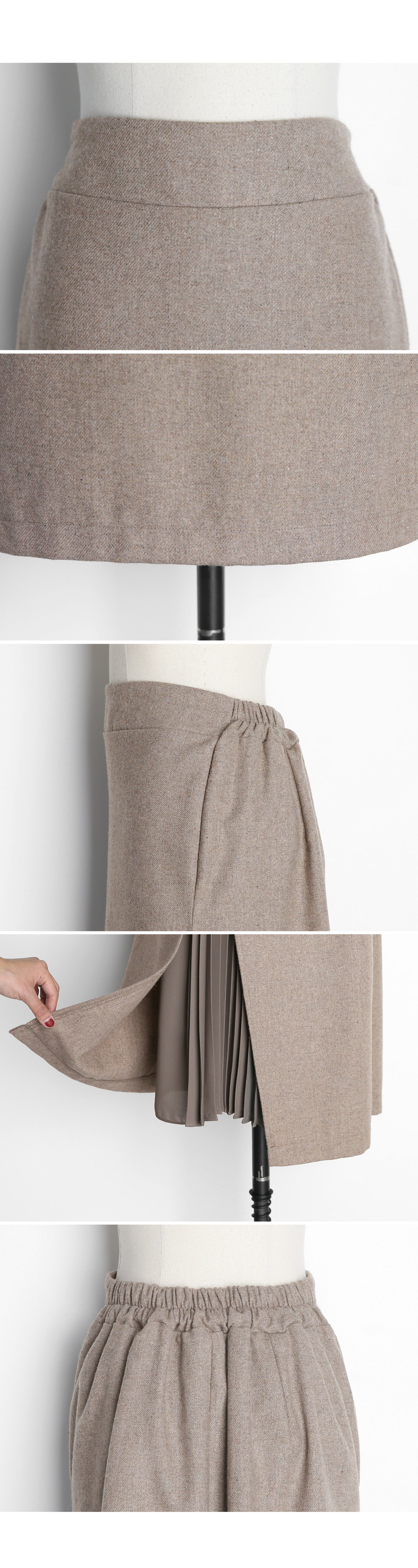 プリーツレイヤードスリットスカート・全2色 | DHOLIC PLUS | 詳細画像9
