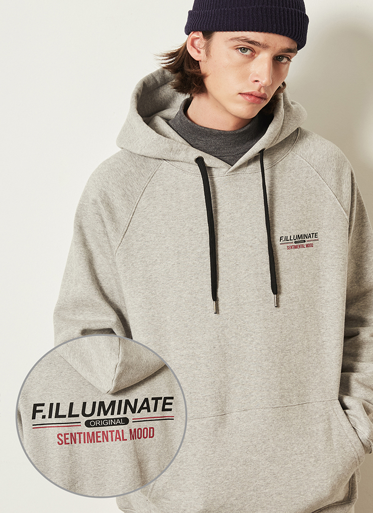 F.ILLUMINATE*ロゴポイントフーディ(グレー) | レディース
