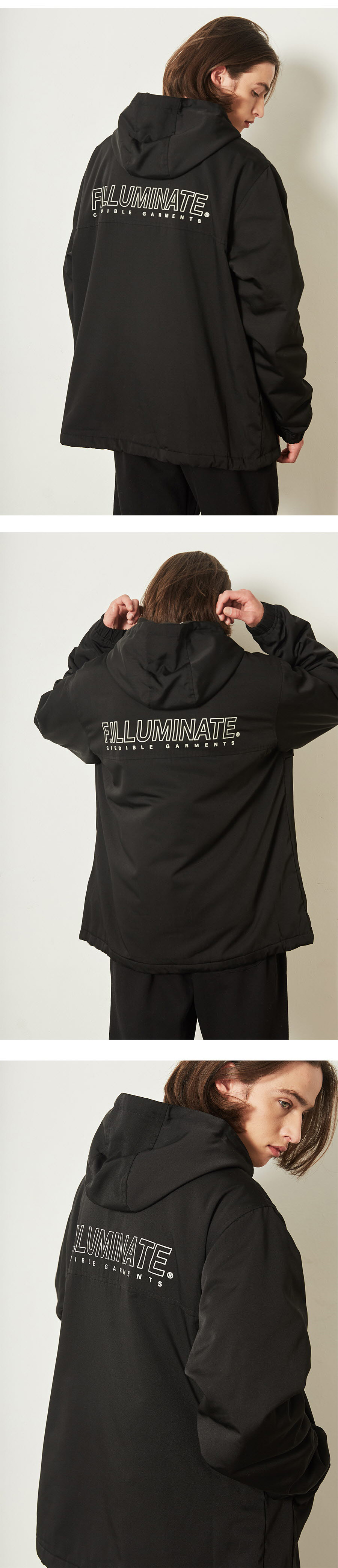 *F.ILLUMINATE*シンプルロゴアノラックジャケット(ブラック) | 詳細画像6