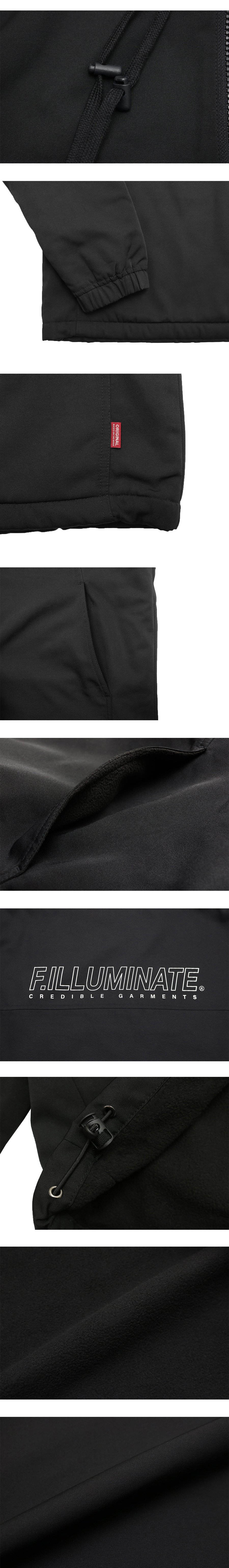 *F.ILLUMINATE*シンプルロゴアノラックジャケット(ブラック) | 詳細画像8