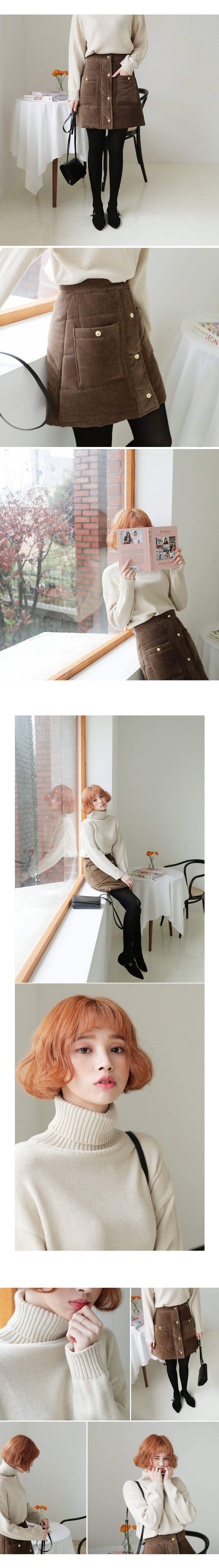 2TYPEコーデュロイ中綿ミニスカート・全2色 | DHOLIC | 詳細画像2