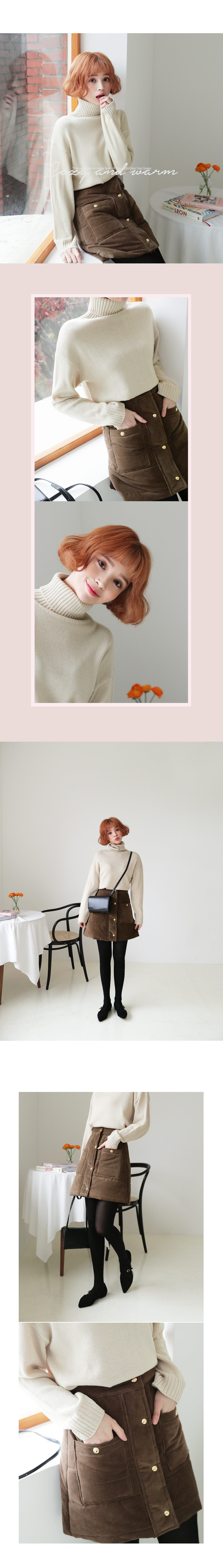 2TYPEコーデュロイ中綿ミニスカート・全2色 | DHOLIC | 詳細画像3