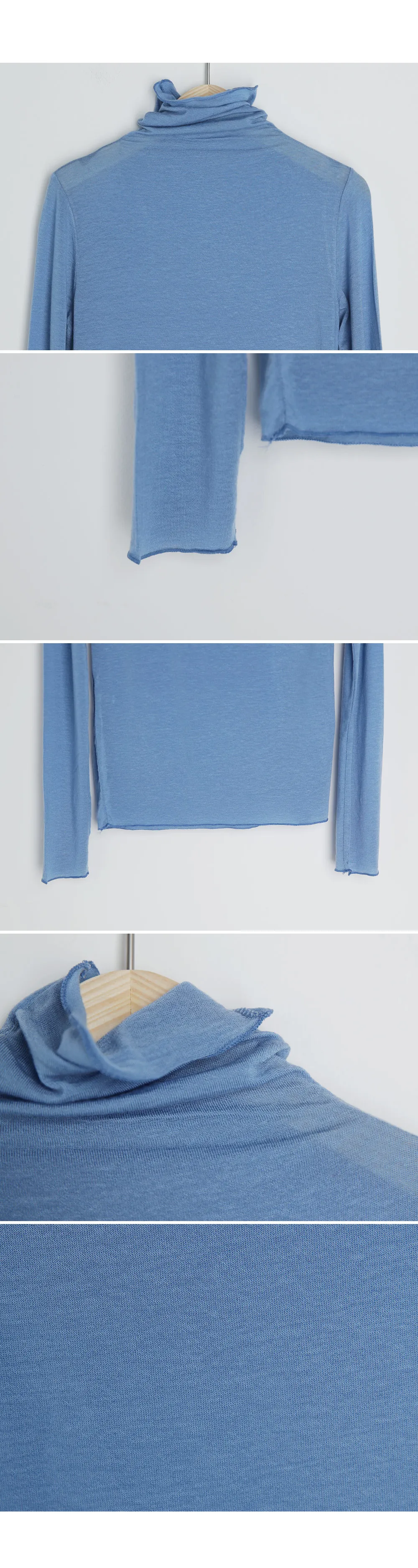 ウェーブタートルネックシアーTシャツ・全8色 | DHOLIC | 詳細画像17