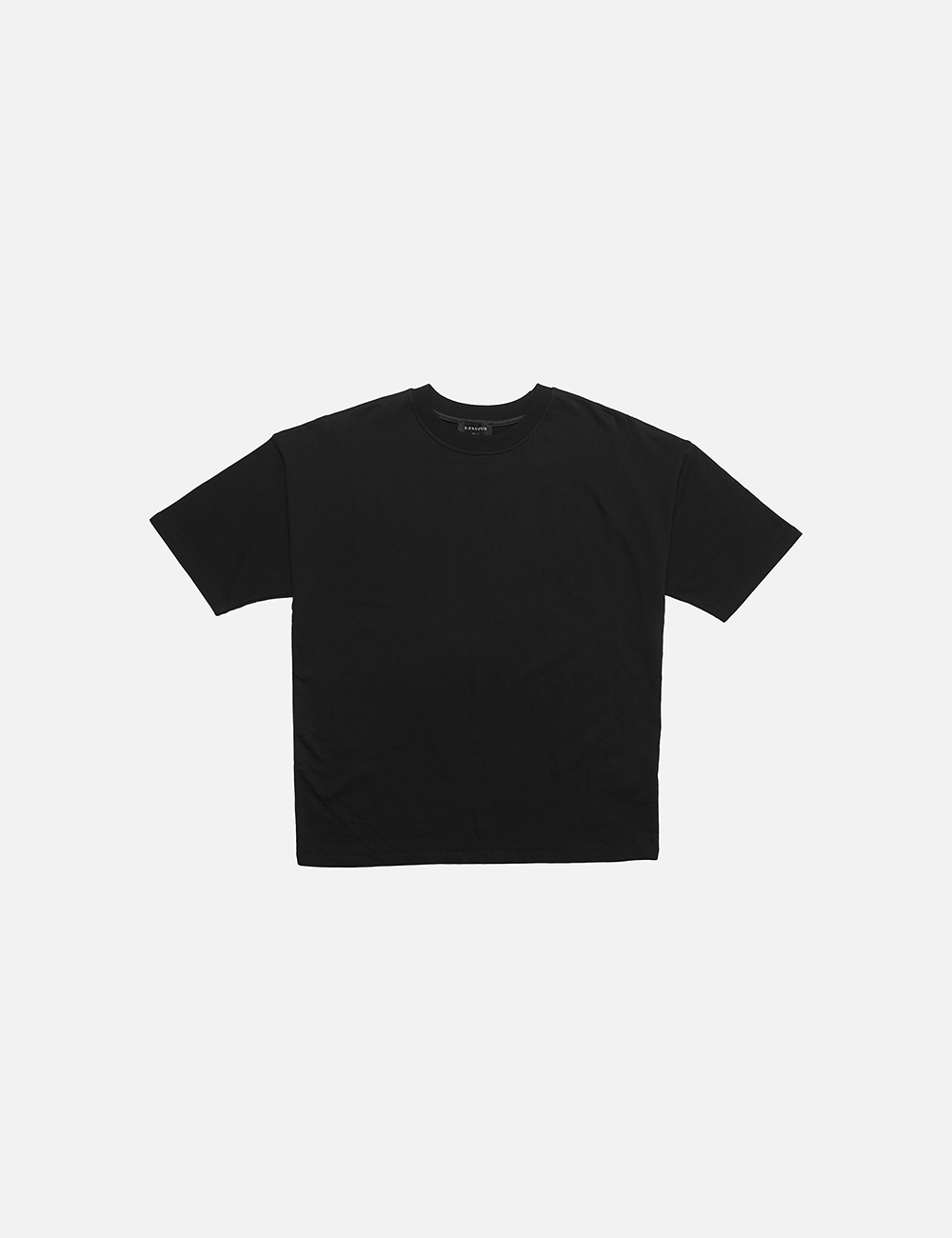 オーバーサイズベーシックコットンTシャツ(ブラック) | 詳細画像2