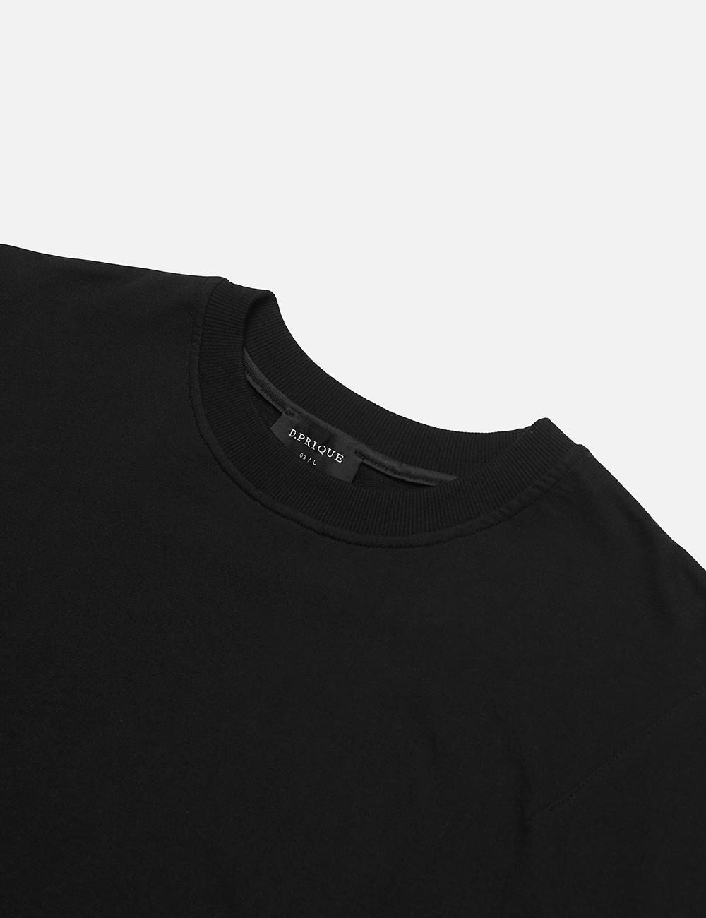 オーバーサイズベーシックコットンTシャツ(ブラック) | 詳細画像4