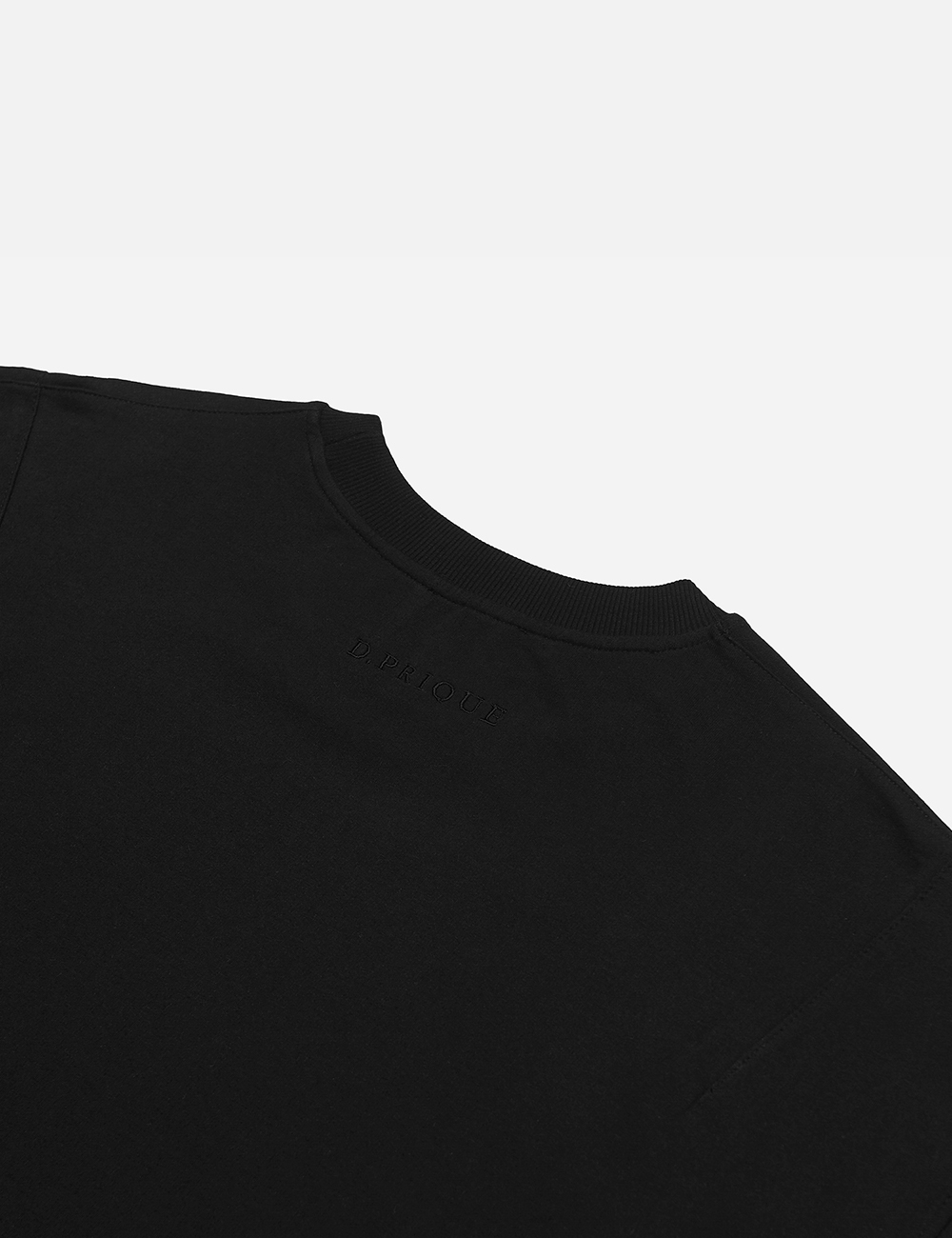 オーバーサイズベーシックコットンTシャツ(ブラック) | 詳細画像5