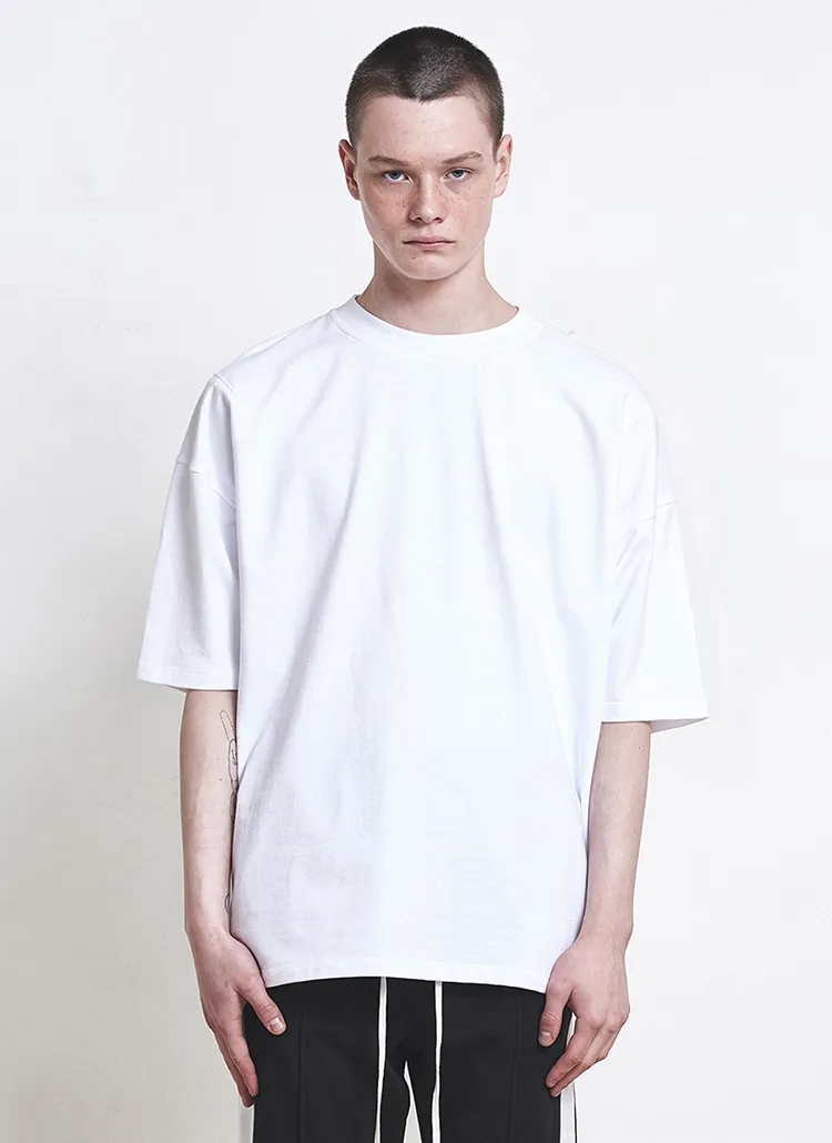 オーバーサイズベーシックコットンTシャツ(ホワイト) | 詳細画像1