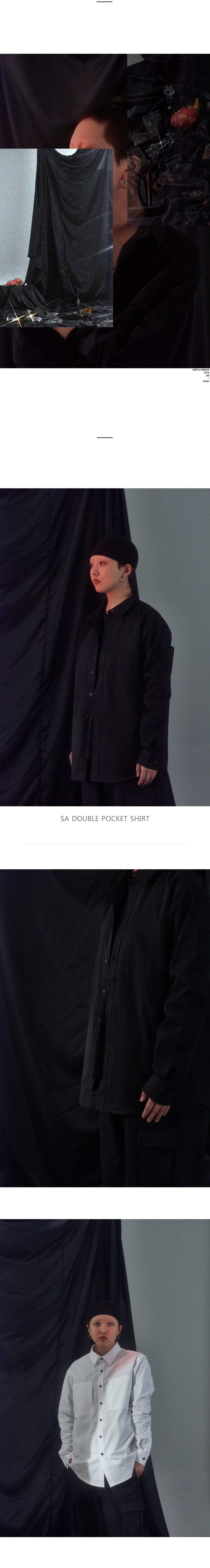 SAダブルポケットシャツ(ブラック) | 詳細画像2