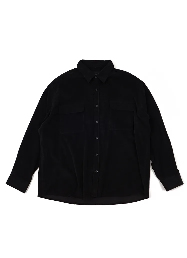 SAコーデュロイルーステッドシャツ(ブラック) | 詳細画像1