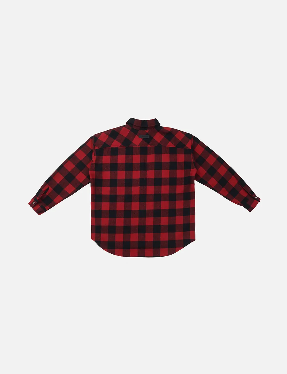 オーバーサイズシャツジャケット(レッドブラック) | 詳細画像3