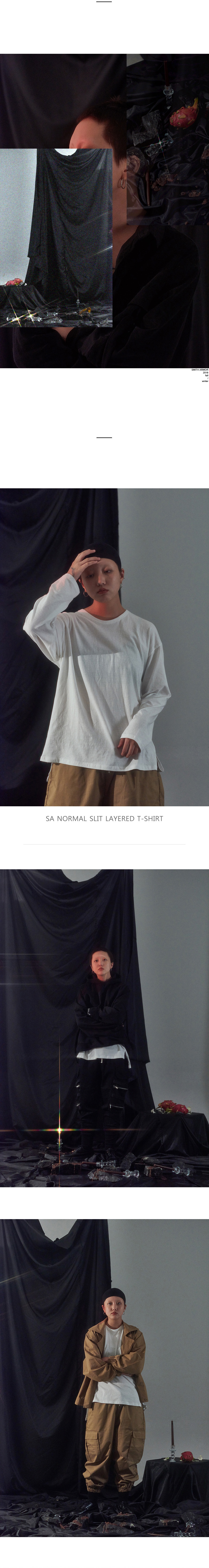 SAスリットレイヤードTシャツ(アイボリー) | 詳細画像2