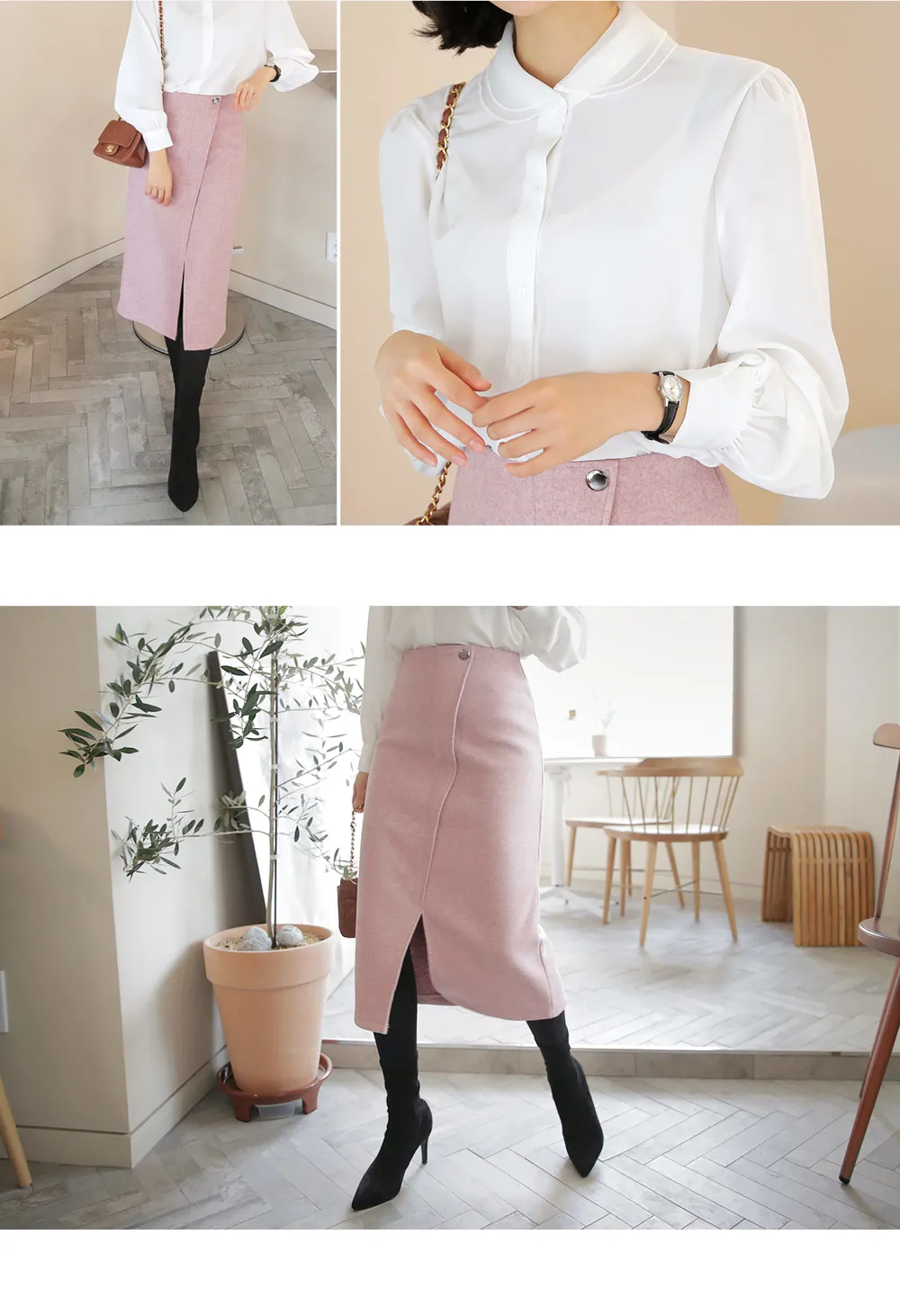 ボタンポイントHラインスカート・全2色 | DHOLIC PLUS | 詳細画像8