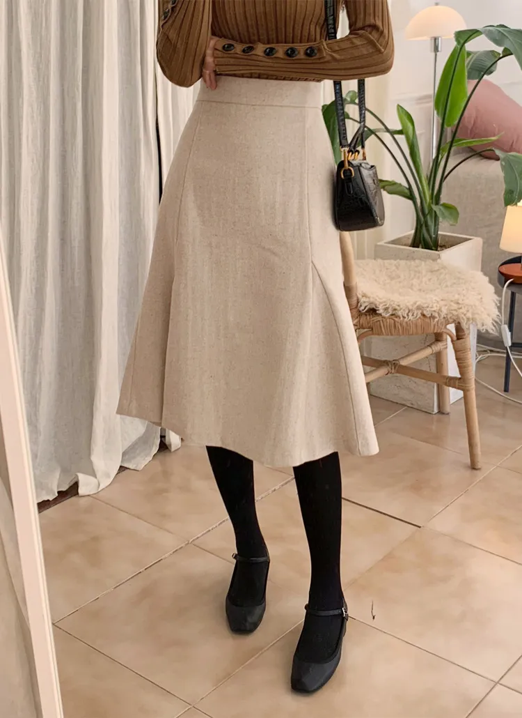 ヘリンボーンAラインスカート・全3色 | DHOLIC | 詳細画像1