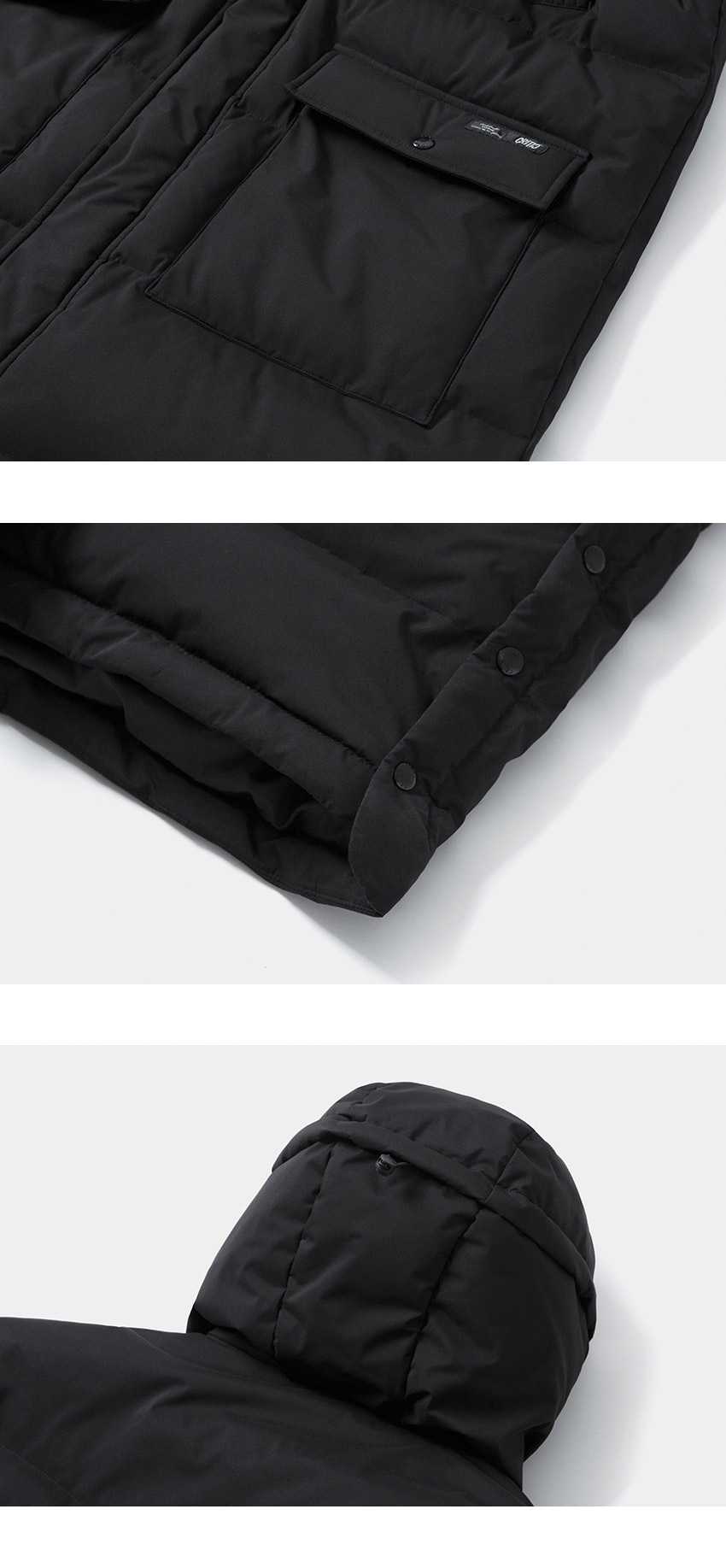 フレームロゴグースダウンジャケット(ブラック) | 詳細画像9