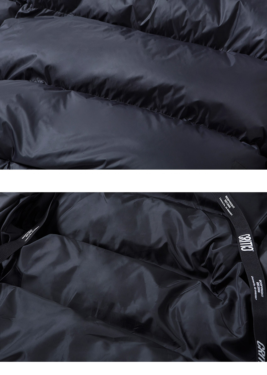グースダウンフードジップジャケット(ブラック) | 詳細画像12
